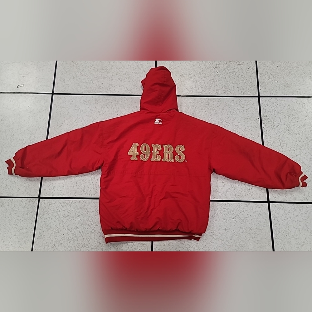 RARE VINTAGE STARTER 49ERS PARKA.. MEDIUM MEN JACKET